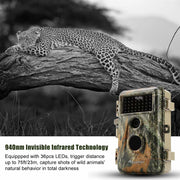 4-Pack No Glow Game & Trail Cams Deer Hunting Cameras 24MP 1296P Video Night Vision Motion Activated Time Lapse | A252